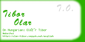 tibor olar business card